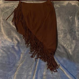 Hippie skirt purple wine with strips